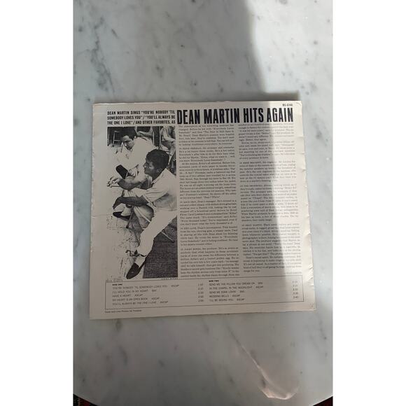 Vintage "Dean Martin Hits Again" Vinyl Record - Picture 3 of 3